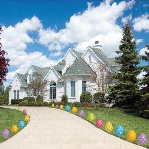 Easter Egg Pathway Markers - FLAT Easter Yard Decorations - FREE SHIPPING