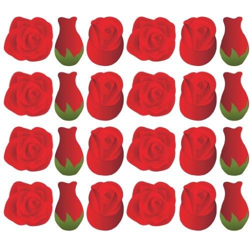 Valentine's Lawn Decorations - A Yard Full of Red Roses (Set of 24) - FREE SHIPPING