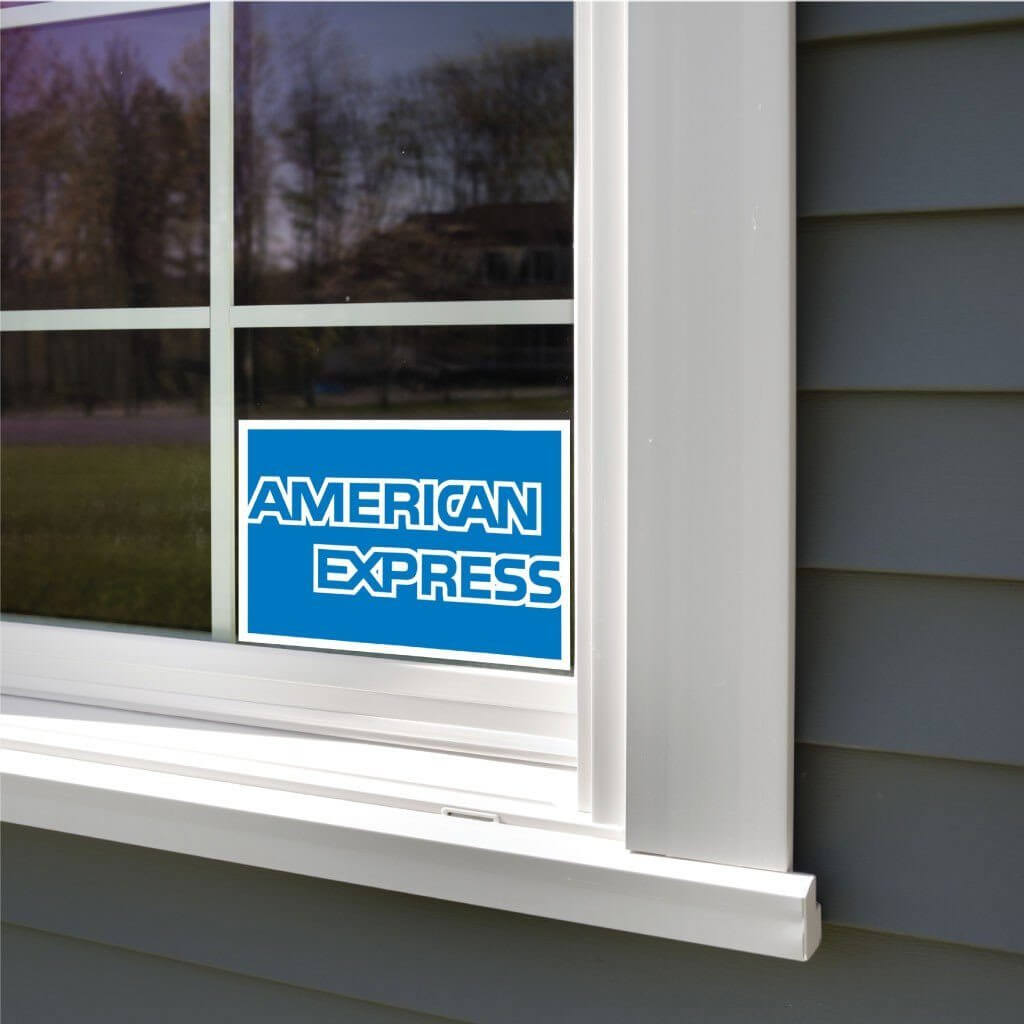 American Express Credit Card Sign or Sticker - #8