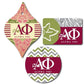 Alpha Phi Ornament - Set of 3 Shapes - FREE SHIPPING