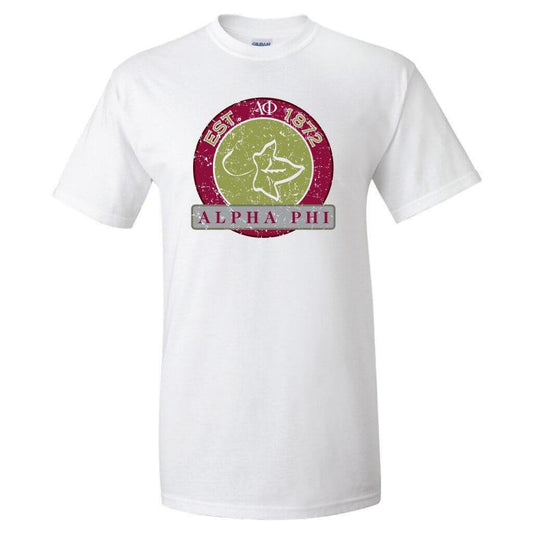 Alpha Phi - Circle Design - Standard T-Shirt - FREE SHIPPING