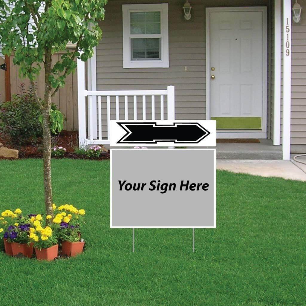Realtor Sign Bottom Rider Arrow Sign Topper | Realtor Sign Rider | VictoryStore.com