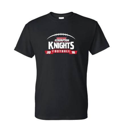 Assumption Knights Football 2016 T-Shirt