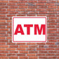 ATM Sign or Sticker