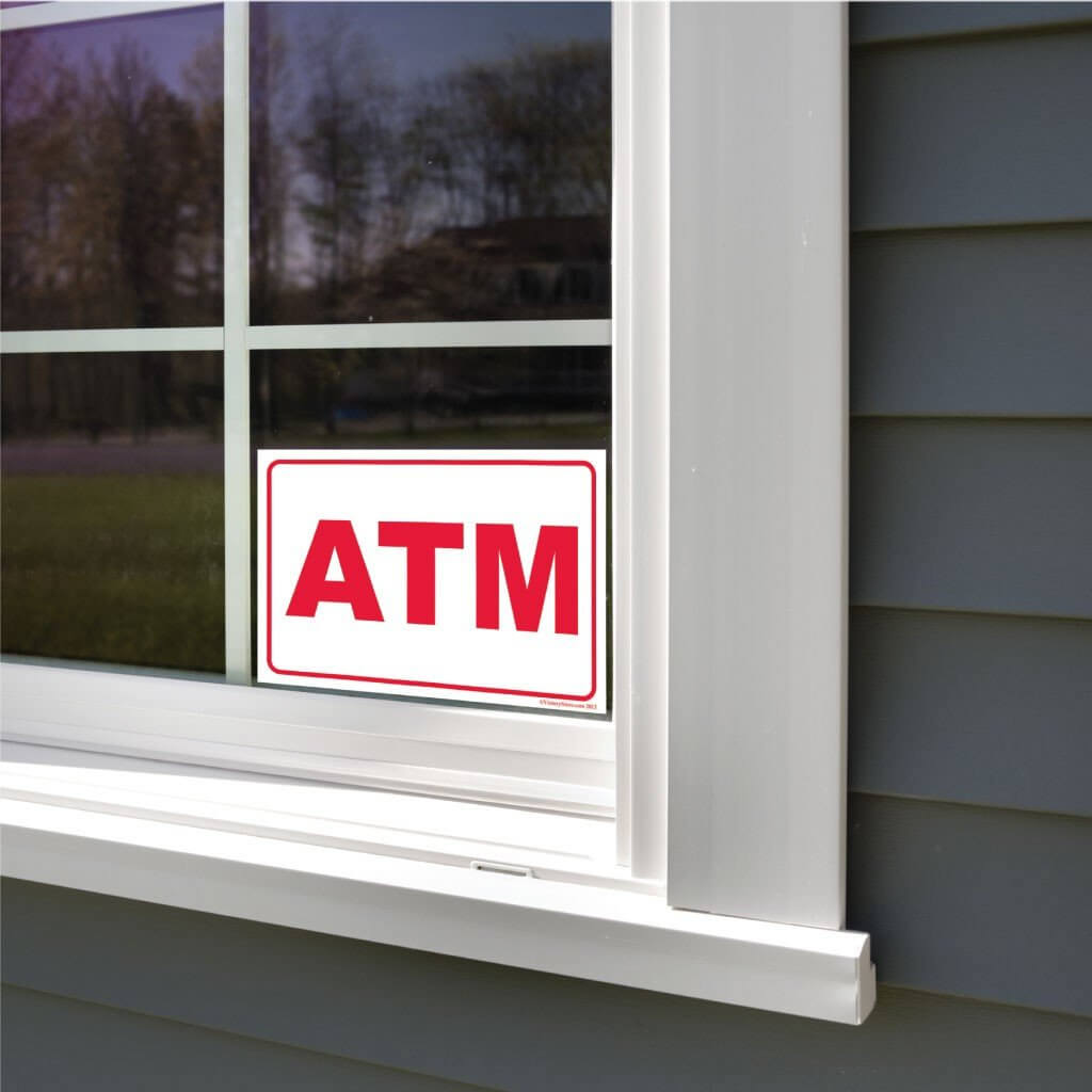 ATM Sign or Sticker