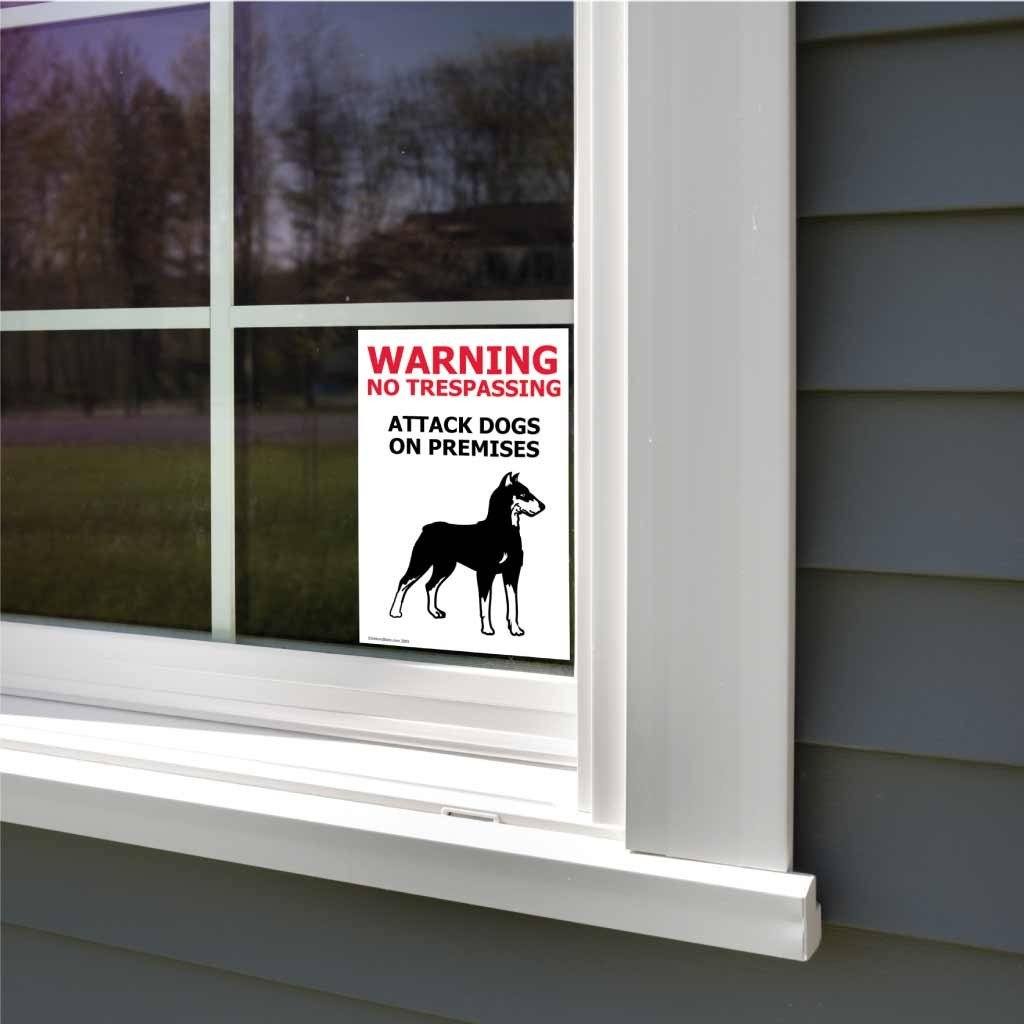 Attack Dogs On Premises Sign or Sticker
