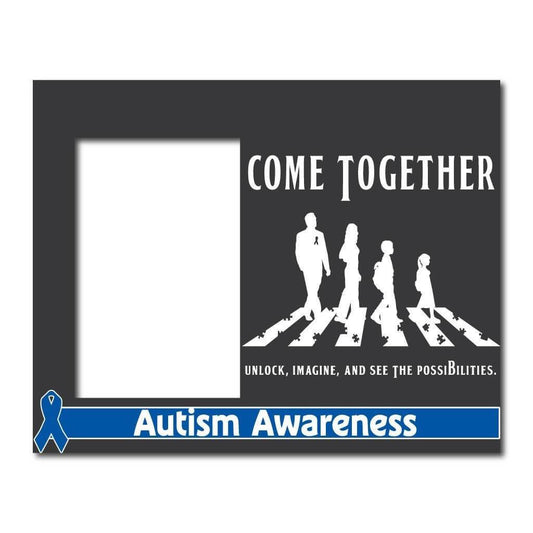 Come Together Autism Awareness Decorative Picture Frame - Holds 4x6