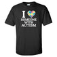 Autism Awareness Shirt 'I Love Someone with Autism' - FREE SHIPPING