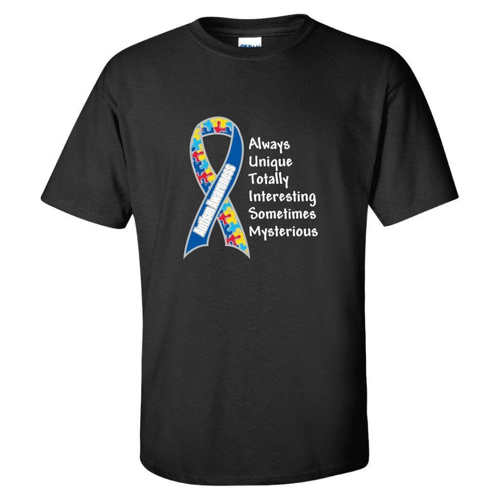 Autism Awareness Shirt 'Autism Ribbon' - FREE SHIPPING