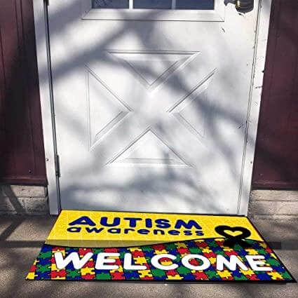 autism awareness doormat