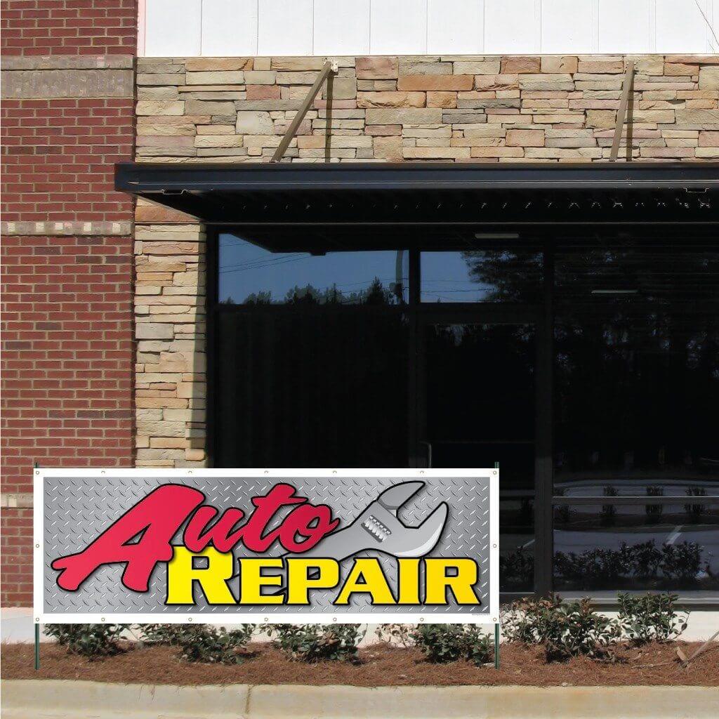 Auto Repair Vinyl Banner with Grommets | VictoryStore – VictoryStore.com