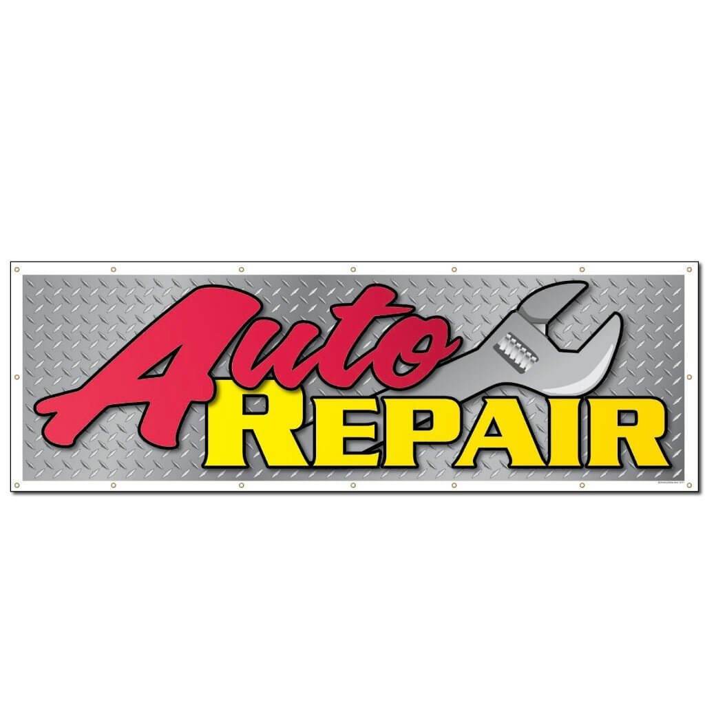 Auto Repair Vinyl Banner with Grommets