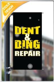 18"x36" Dent and Ding Repair Pole Banner FREE SHIPPING