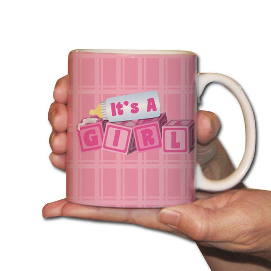 It's a Girl! baby blocks - New Baby Gift - Coffee Mug