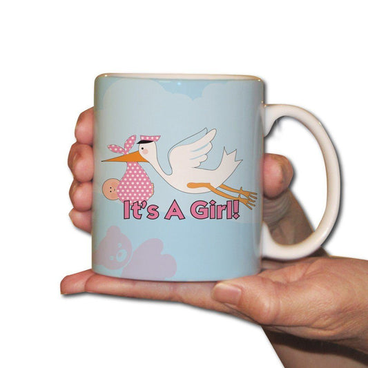 It's a Girl stork - 15 oz. Coffee Mug