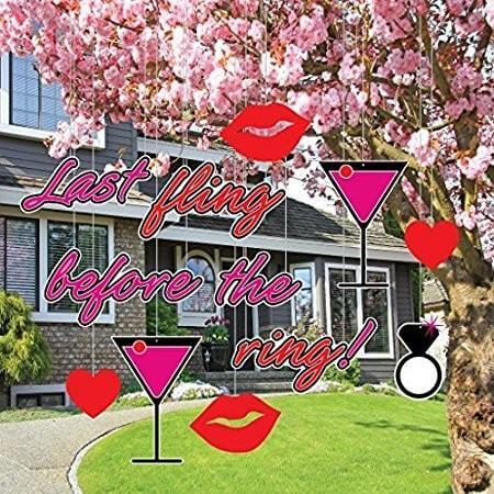 Bachelorette Party Lawn Decorations (indoor/outdoor) - Last fling - FREE SHIPPING