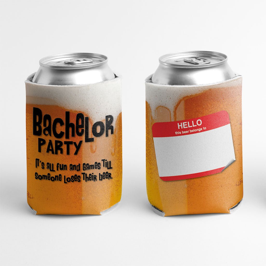 Bachelor Party Funny Customizable Can Coolers