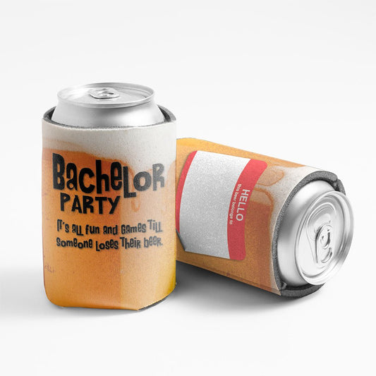 Bachelor Party Funny Customizable Can Coolers