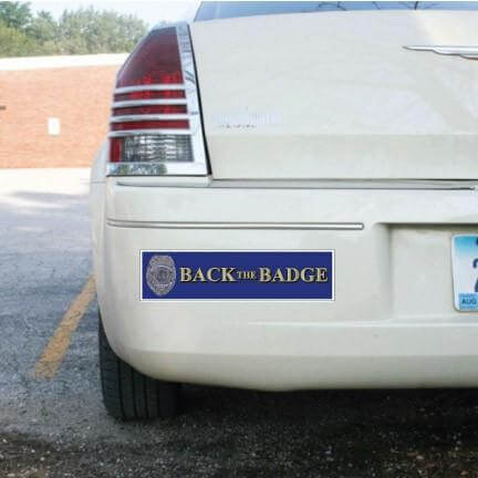 Back The Badge - bumper sticker - 3