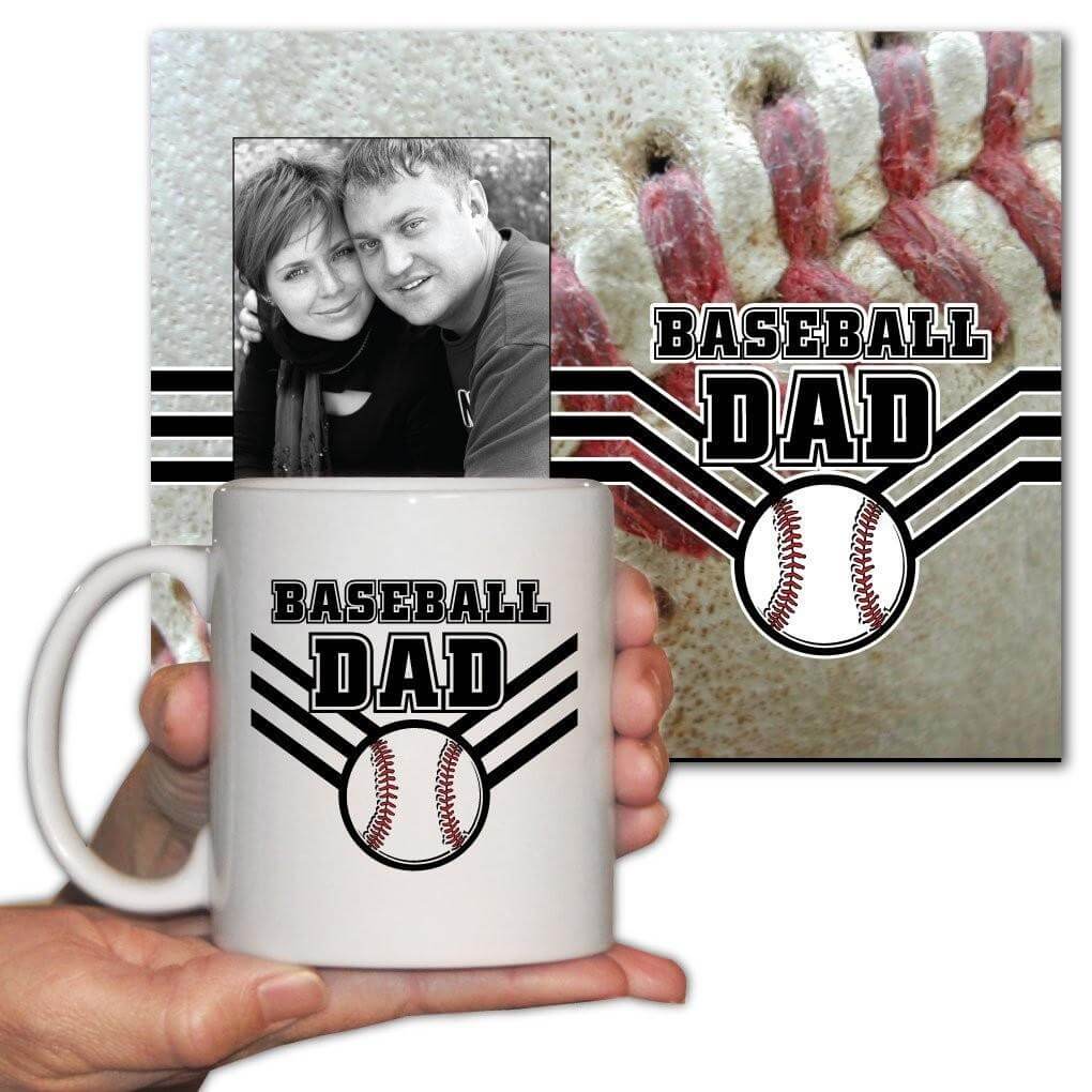 Baseball Dad Office Set - Picture Frame and 11oz. Coffee Mug