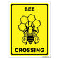 Bee Crossing Sign or Sticker