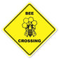 Bee Crossing Sign or Sticker