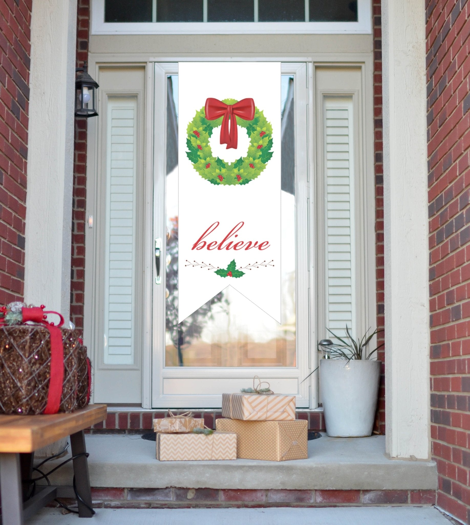 Believe Holiday Door Banner