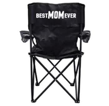 Best Mom Ever Folding Camping Chair with Carry Bag