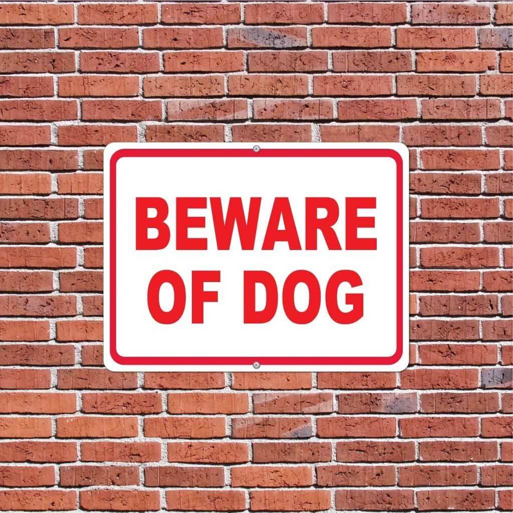 Beware of Dog Sign or Sticker