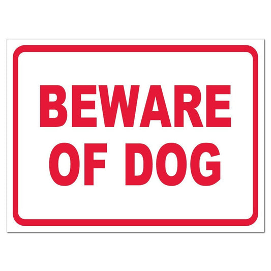 Beware of Dog Sign or Sticker