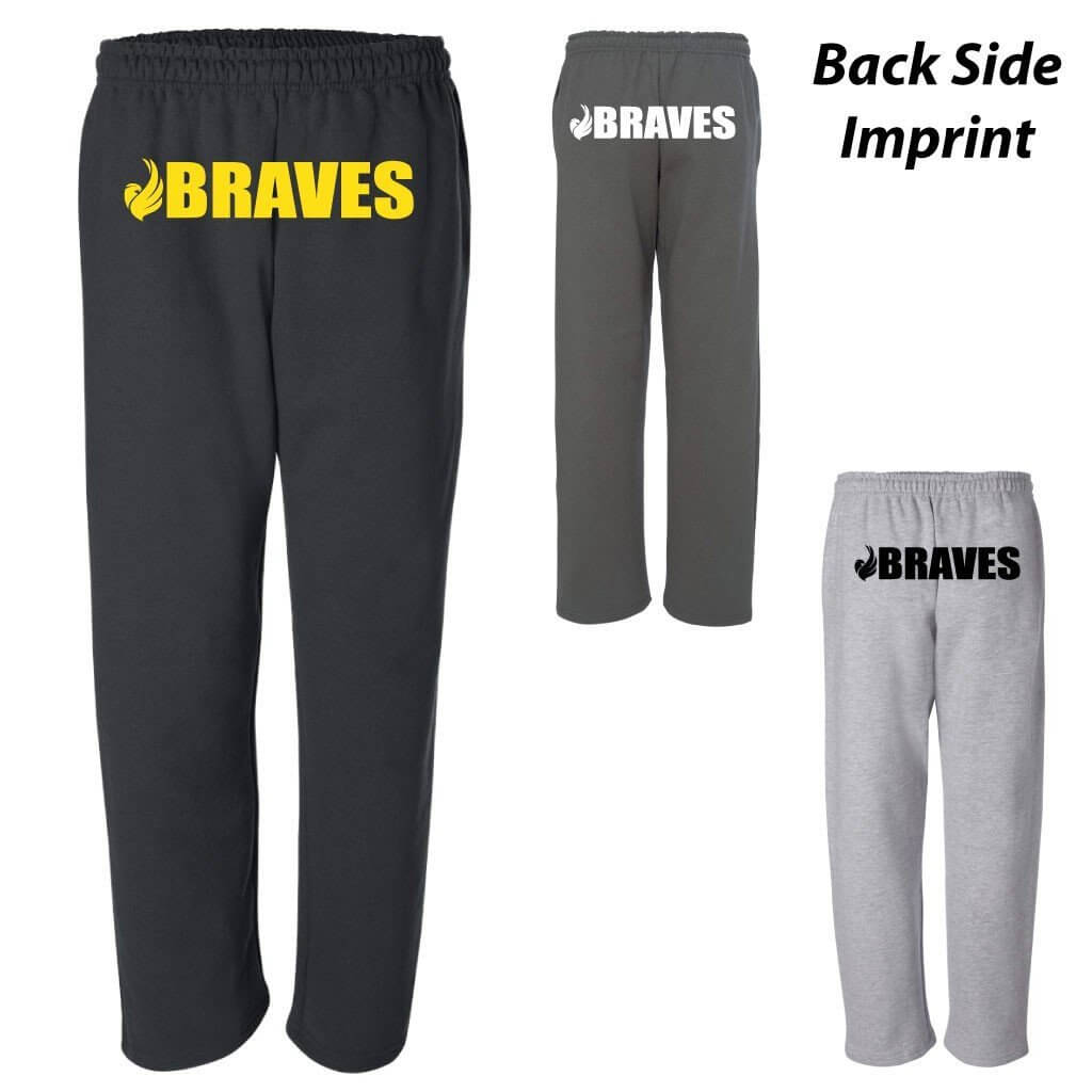 Blackhawk Braves Sweatpants - Back Side Imprint