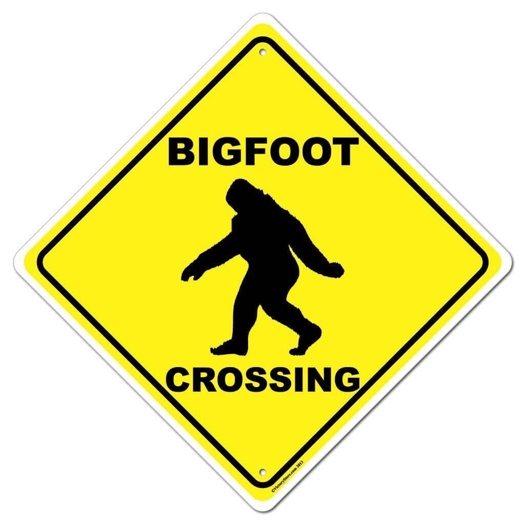 Bigfoot Crossing Sign or Sticker