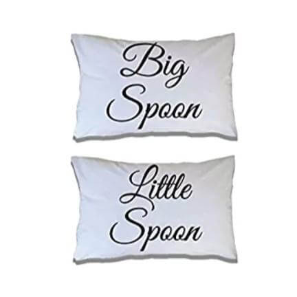 Big Spoon Little Spoon Pillow Case Set - Couples' Pillow Cases