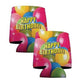 Birthday Party Balloon Can Cooler Set-Set of 6 FREE SHIPPING