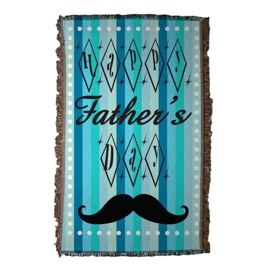 Father's Day Woven Blanket - Design 1