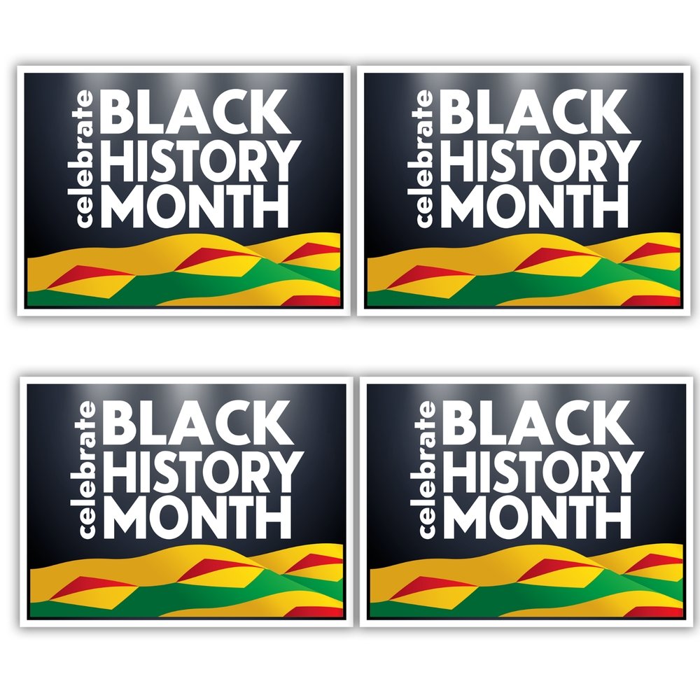 Black History Month Yard Signs | 4pc Set