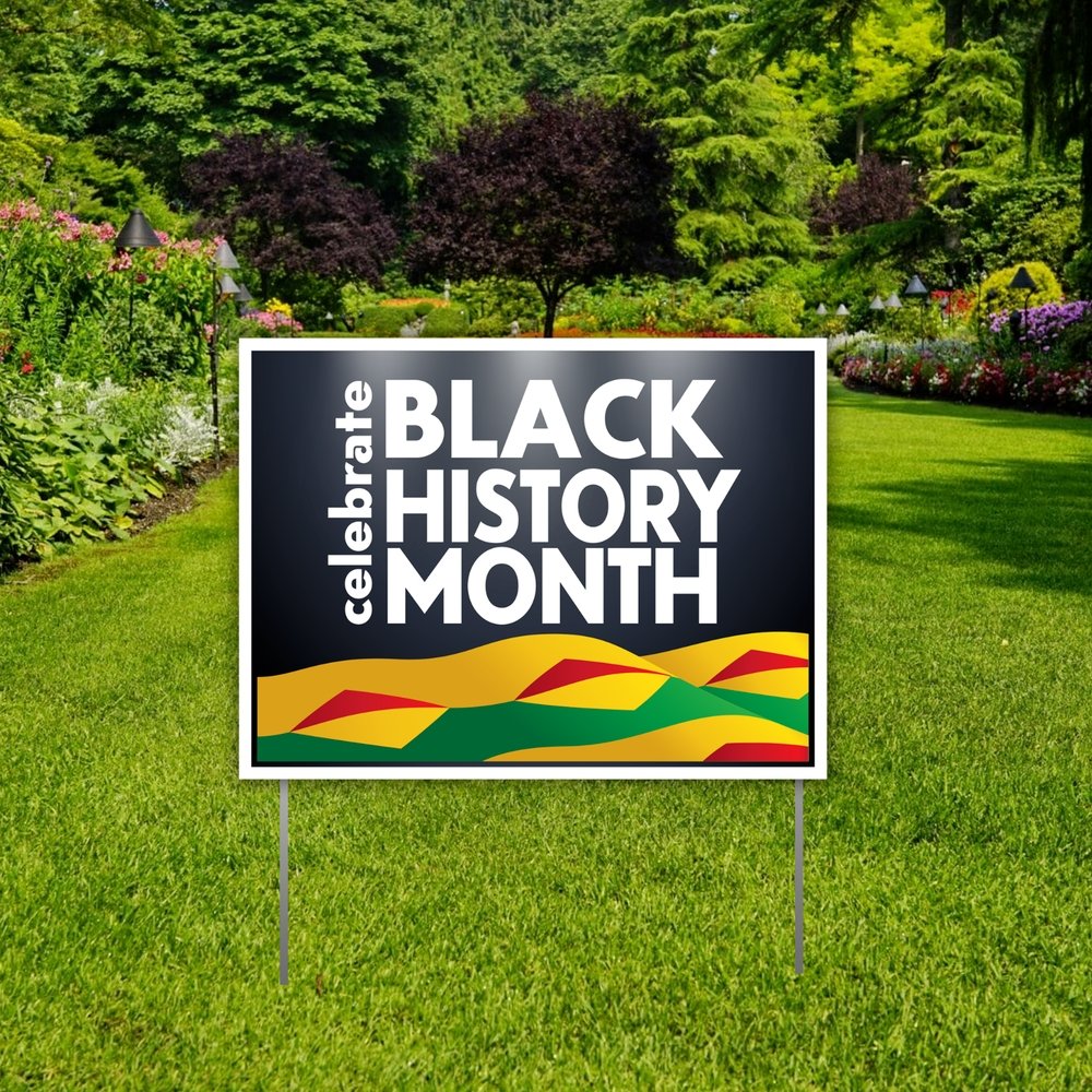 Black History Month Yard Signs | 4pc Set