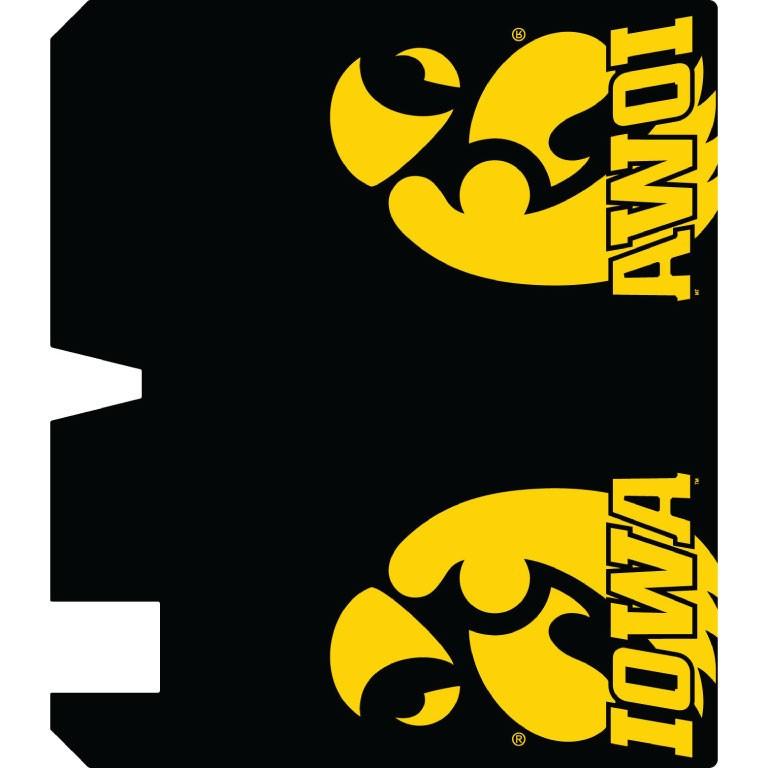 Black University of Iowa Hawkeyes Magnetic Mailbox Cover