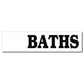 Blank Baths Real Estate Yard Sign Rider Set - FREE SHIPPING