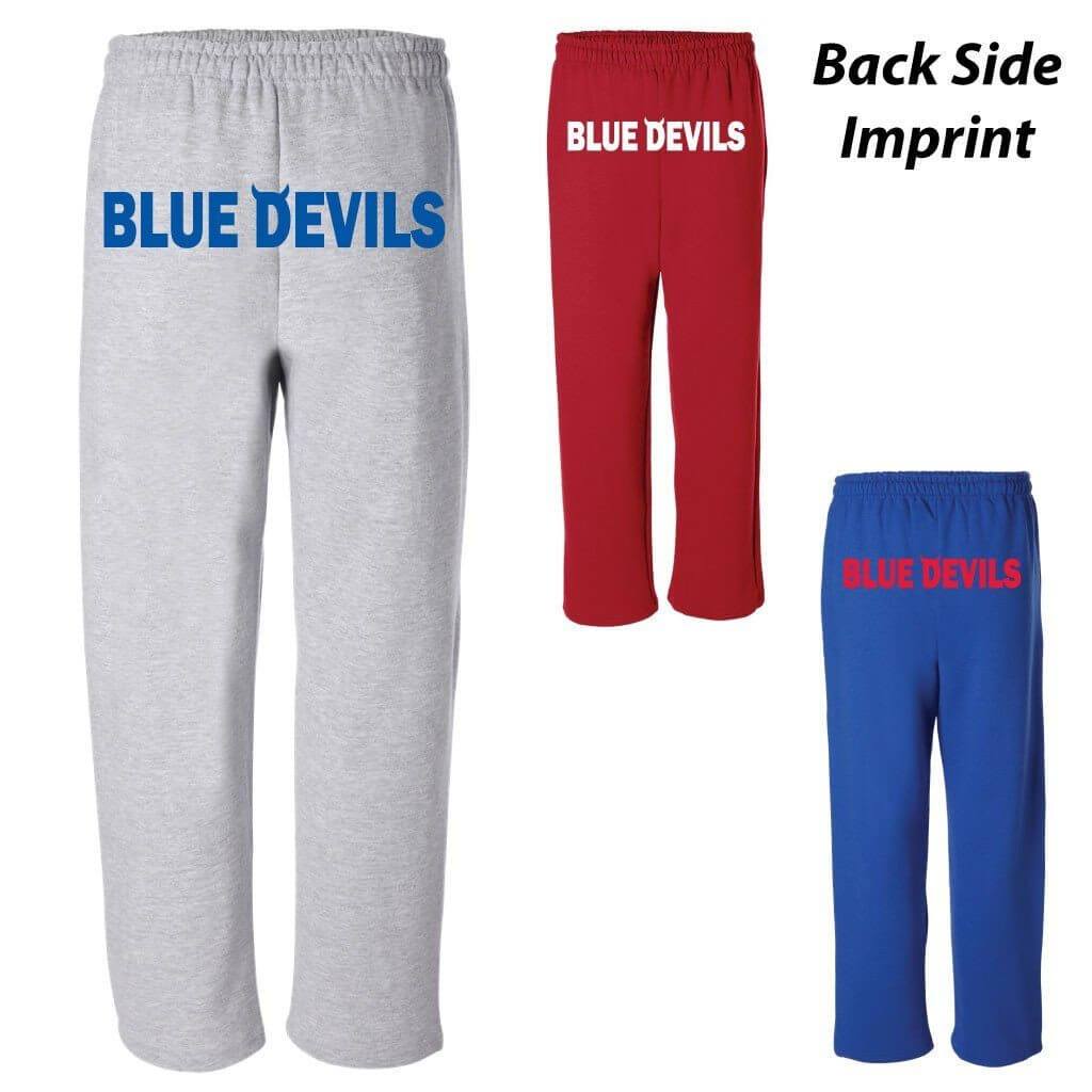Central Blue Devils Sweatpants - Back Side Imprint