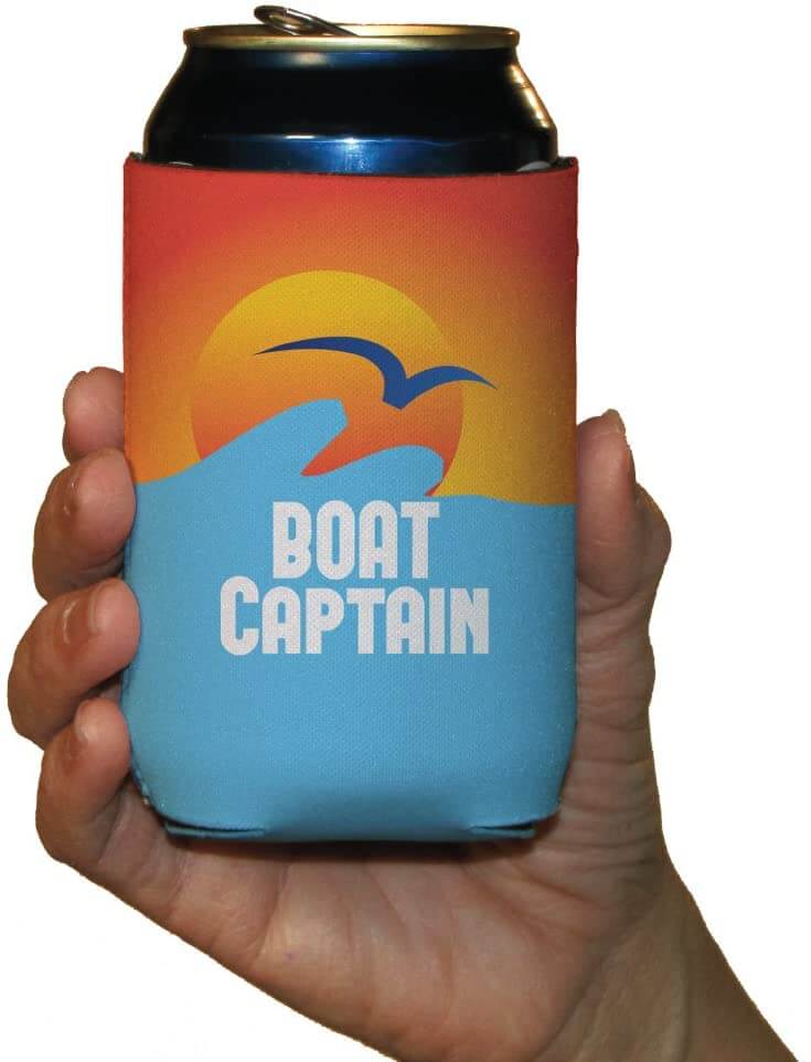 Boat Captain & Crew Can Cooler Set
