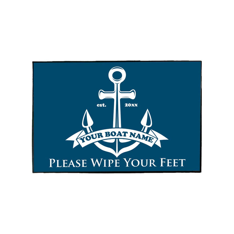 Custom Wipe Your Feet Boat Mat VictoryStore