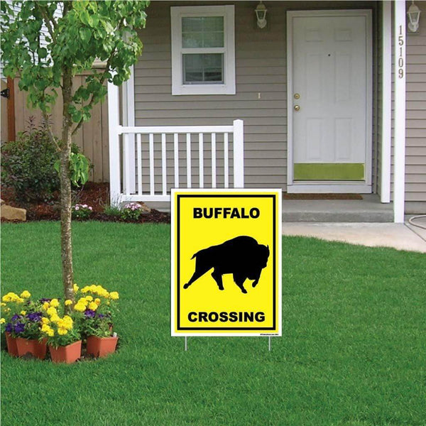 Buffalo Crossing Aluminum Sign or Sticker | VictoryStore – VictoryStore.com