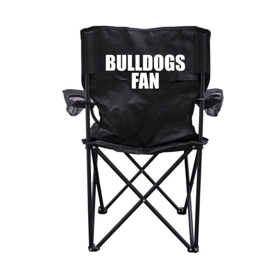 Bulldogs Fan Black Folding Camping Chair