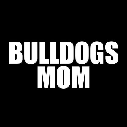 Bulldogs Mom Black Folding Camping Chair