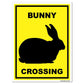 Bunny Crossing Sign or Sticker