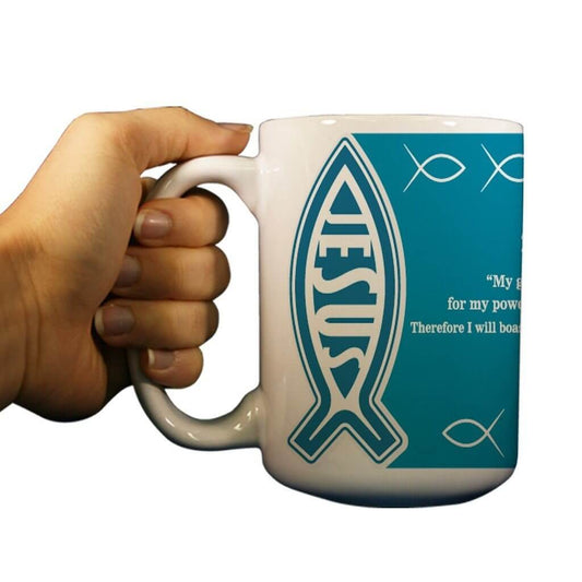 2 Corinthians 12:9 Religious 15oz Coffee Mug