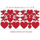 Valentine's Day Party Decorations - 2D Red Corrugated Plastic Cupids - FREE SHIPPING