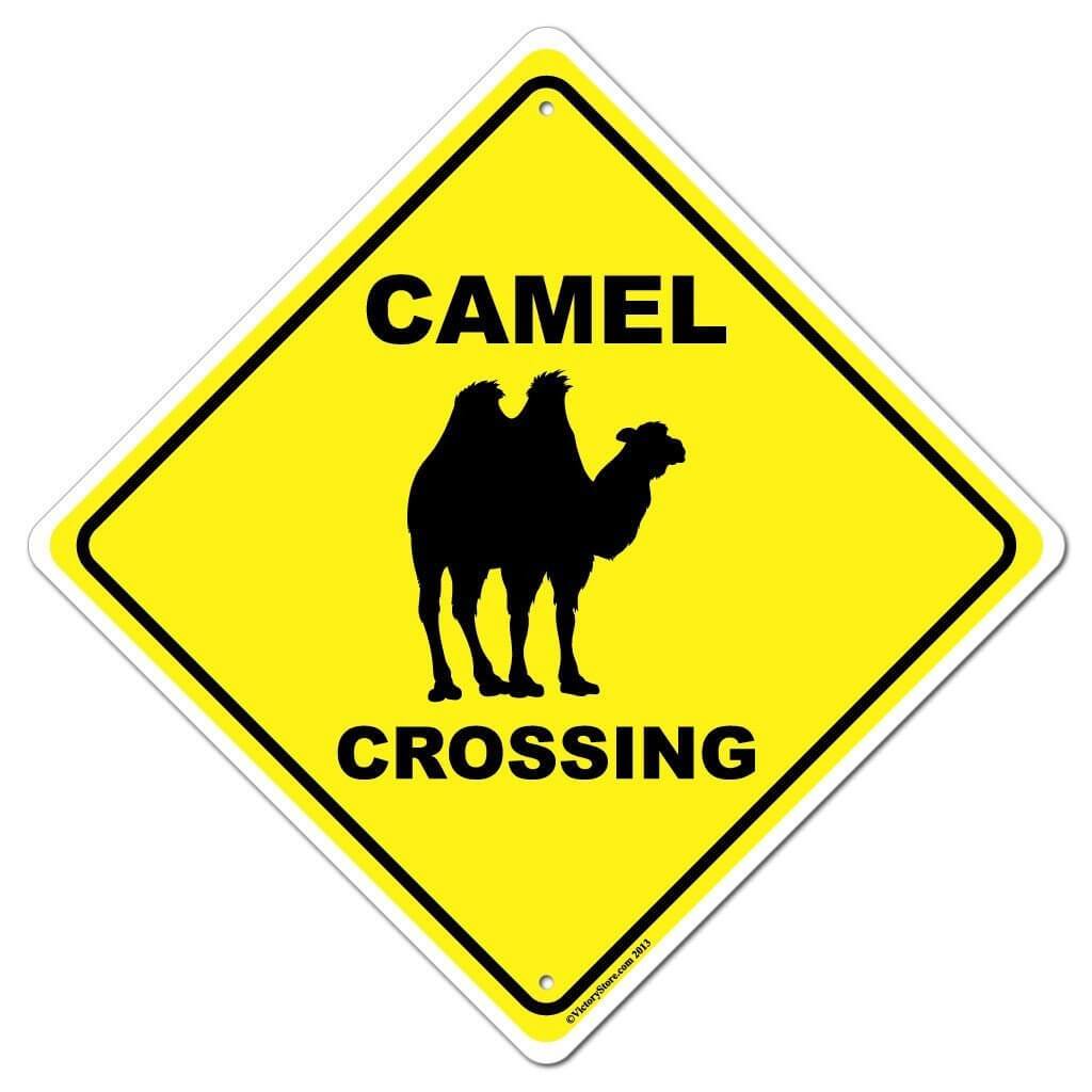 Camel Crossing Sign or Sticker
