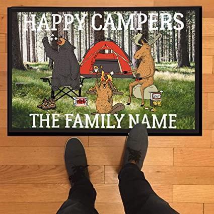 happy campers doormat